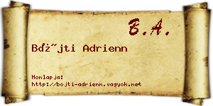Bőjti Adrienn névjegykártya
