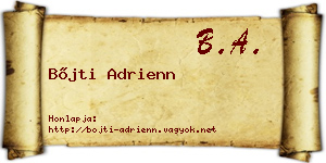 Bőjti Adrienn névjegykártya